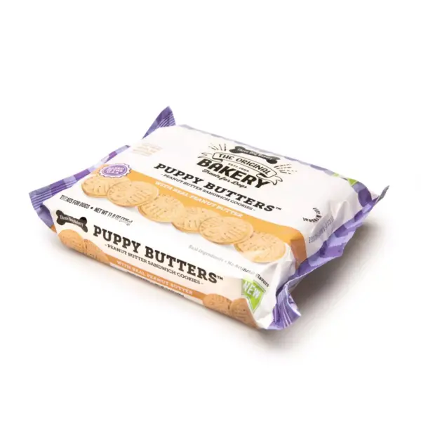 Three Dog Bakery Puppy Peanut Butter Dog Treats - 11.8oz