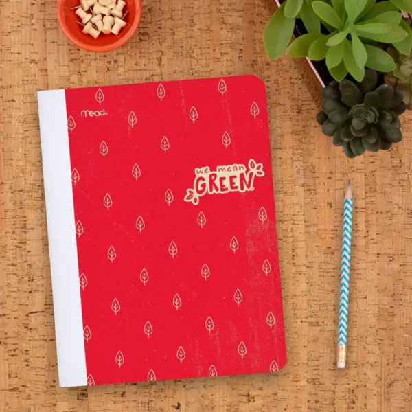 Composition Notebook Recycled College Ruled Red - Mead