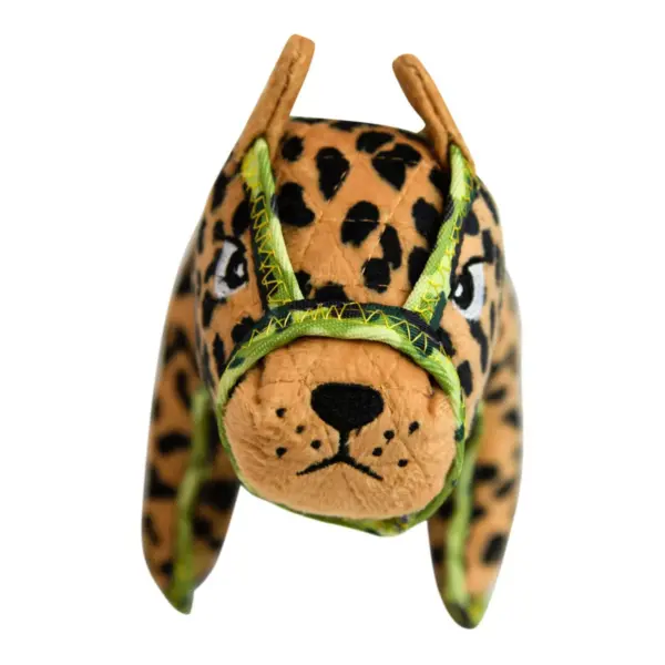 Outward Hound Xtreme Seamz Leopard Dog Toy - Tan - M