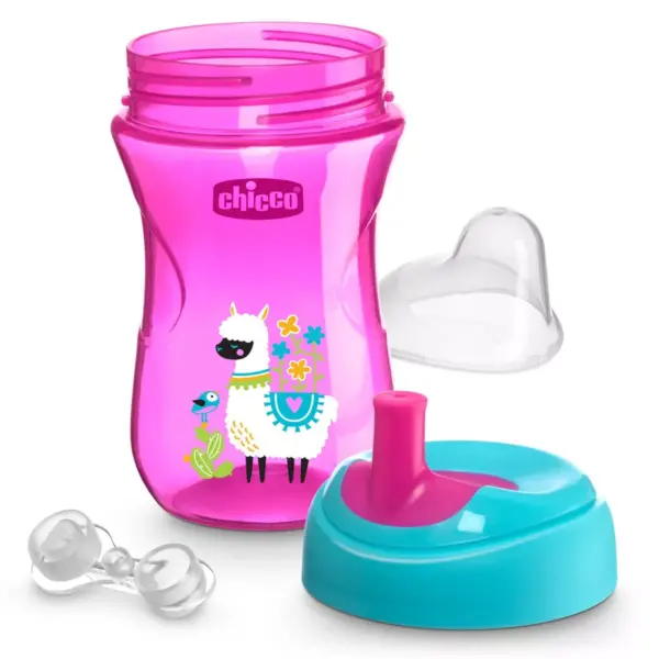 Chicco 2pk Sport Spout Trainer Cup 9+ Months - Pink/Purple - 9oz