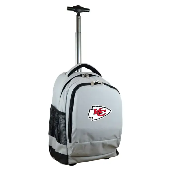 NFL Kansas City Chiefs Premium Wheeled Backpack - Gray