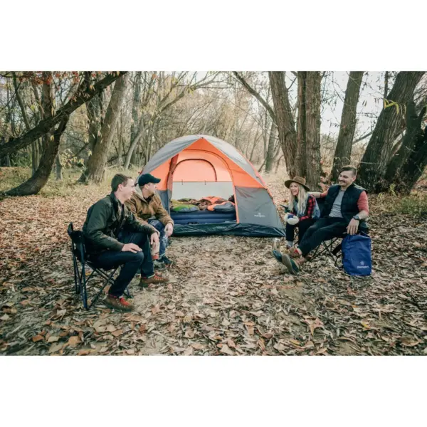 Stansport Everest 6 Person Dome Tent Orange/Gray