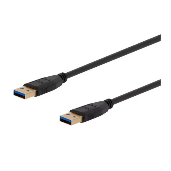 Monoprice USB 3.0 Type-A to Type-A Cable - 1.5 Feet - Black, For Data Transfer, Modems, Printers, Hard Drive Enclosures - Select Series