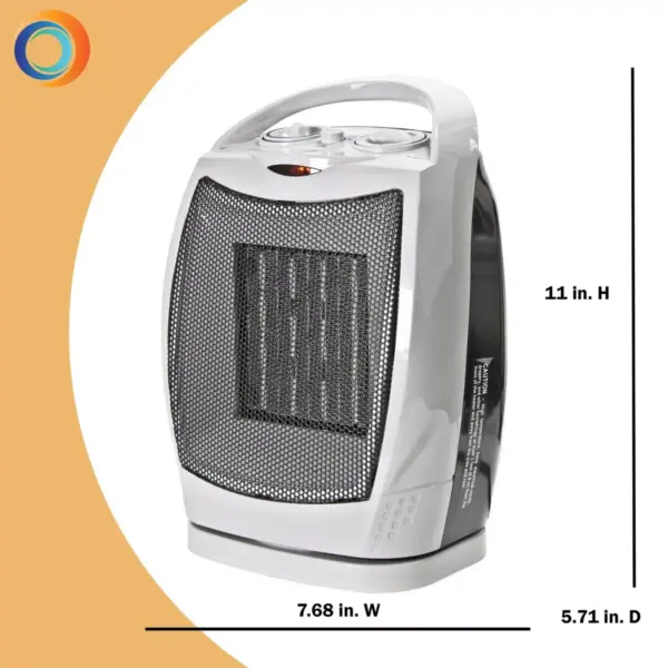 Comfort Zone Energy Save Oscillating Ceramic Heater