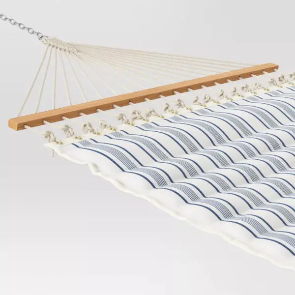 Pillowtop Hammock with Spreader Bar Navy Stripe - Threshold™