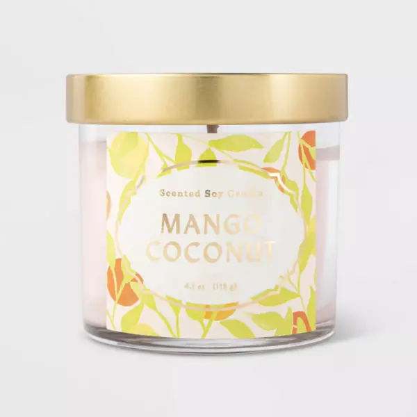 4.1oz Lidded Glass Mango Coconut Candle - Opalhouse™