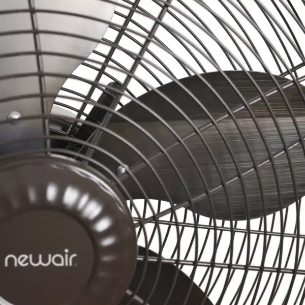 NewAir Outdoor Misting Fan and Pedestal Fan Combination, 600 sq. ft. With 3 Fan Speeds and Sturdy All Metal Design, Connects Directly to Your Hose