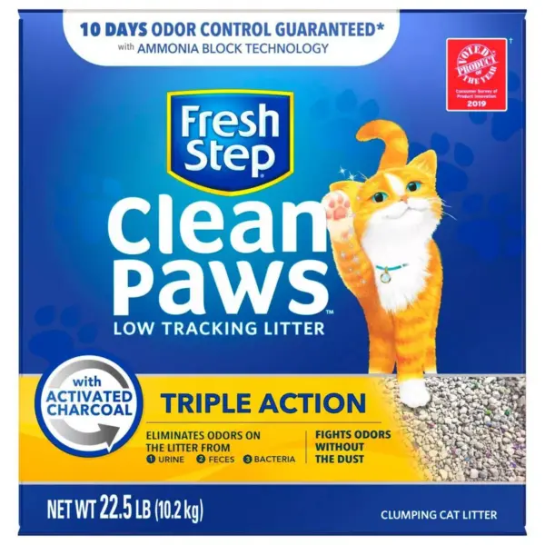 Fresh Step Triple Action Clumping Scented Cat Litter - 22.5lbs