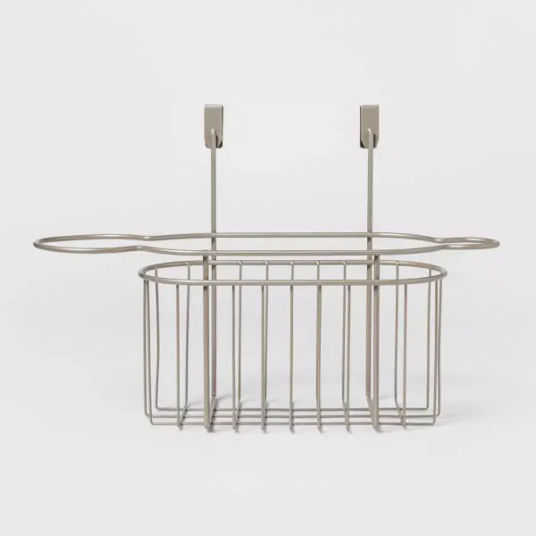 Over the cabinet Hanging Storage Hair Care Caddy Brushed Nickel - Threshold™