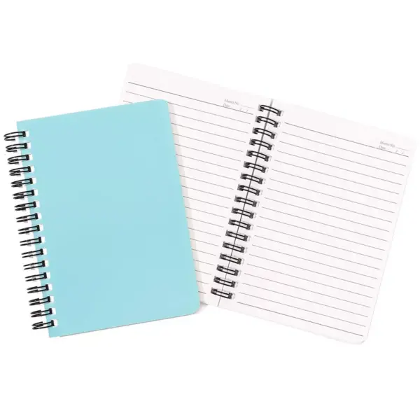 4 Pack Spiral Bound Weatherproof College Ruled Notepads Notebooks Memo Pad Books Lined Paper, 4 x 6 Inches, 50 Sheets Per Book