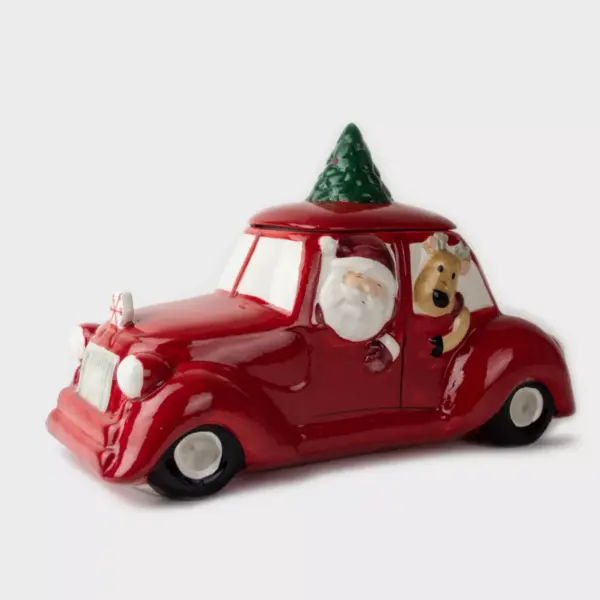 oz Ceramic Car Cookie Jar - Peppermint & Pine