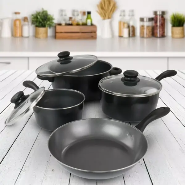 Gibson Home Armada 7 Piece Carbon Steel Cookware Set