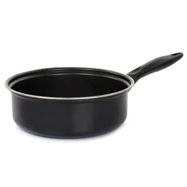 Gibson Home Newton 7 Piece Carbon Steel Cookware Set in Black