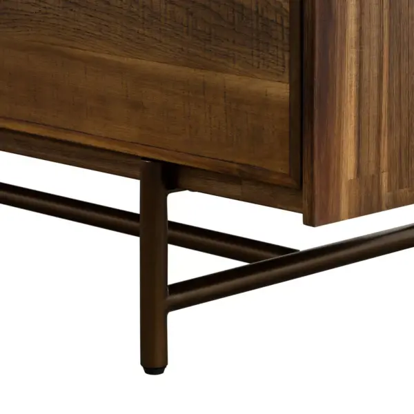 Superb Rustic Oak Buffet Cabinet Brown - Armen Living