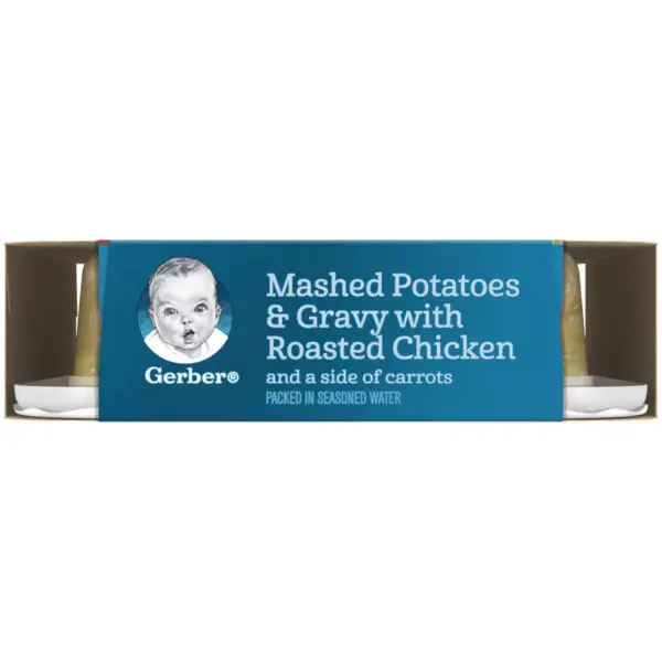 Gerber Lil' Entrees Mashed Potatoes & Gravy with Roasted Chicken and Carrots Baby Meals - 6.6oz