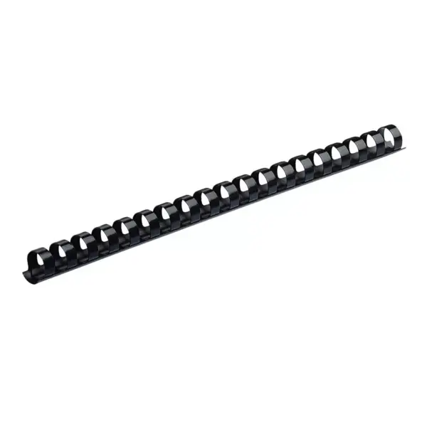 Fellowes Plastic Comb Bindings 5/8" Diameter 120 Sheet Capacity Black 100 Combs/Pack 52327