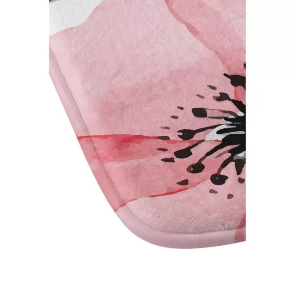 Marta Barragan Camarasa Big Watercolor Flowers Bath Mat Pink - Deny Designs