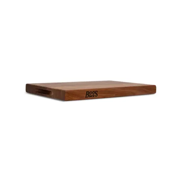 John Boos Walnut Wood Edge Grain Reversible Kitchen Butcher Block Cutting Board, 24 x 18 x 1.5 Inches