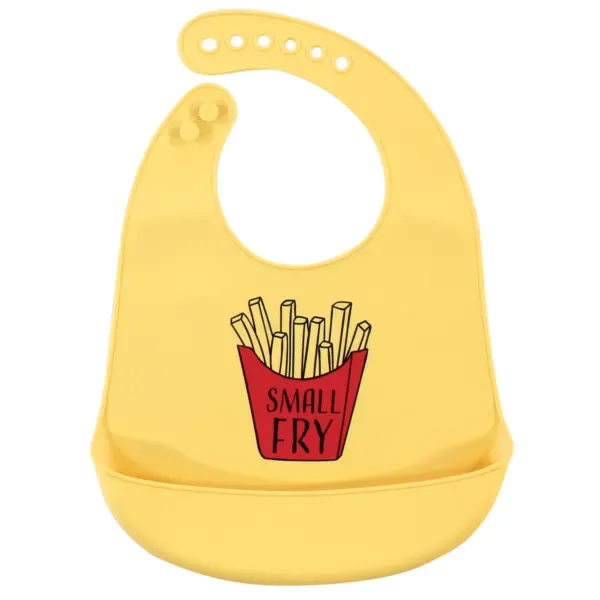 Hudson Baby Infant Silicone Bibs 2pk, Small Fry, One Size