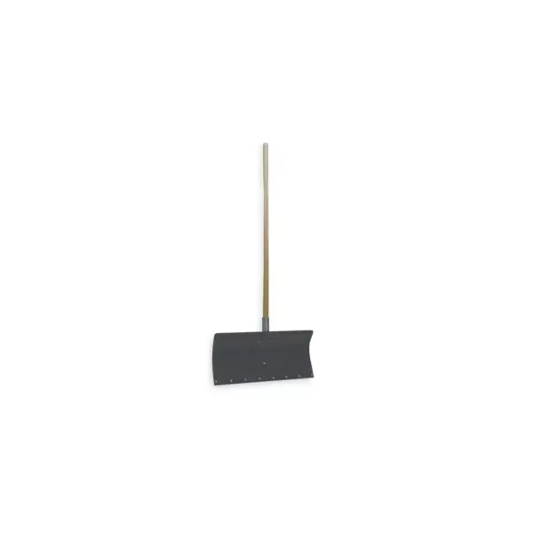 WESTWARD 6YU39 Snow Shovel, 48 in Wood Straight Handle, Aluminum Blade