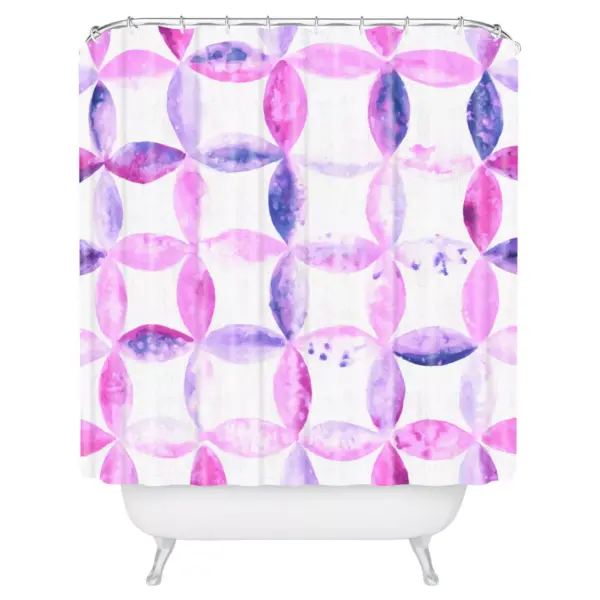 Baroque Haze Shower Curtain Purple - Deny Designs