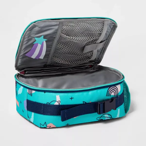 Kids' Lunch Tote Teal Panda Space - Cat & Jack™