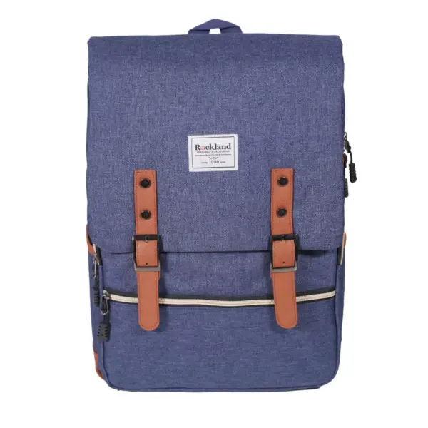 Rockland 16.5'' Heritage USB Laptop Backpack - Blue