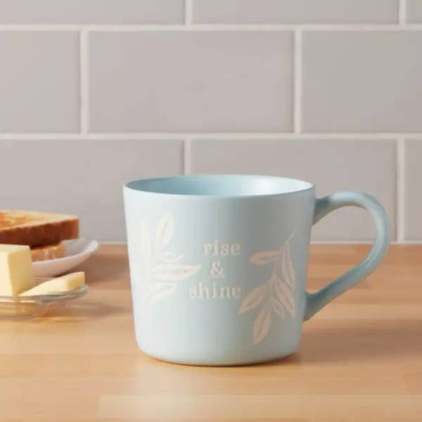 15oz Stoneware Rise and Shine Mug - Threshold™