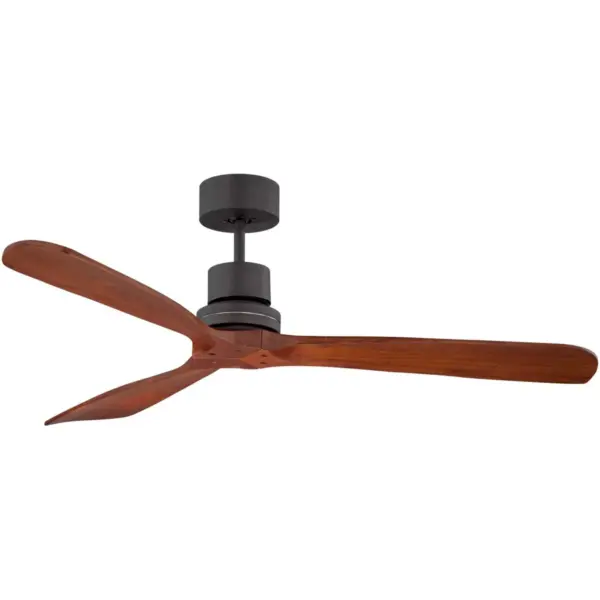 52" Casa Vieja Modern Outdoor Ceiling Fan with Remote Solid Wood Delta-Wing Oil Rubbed Bronze Damp Rated for Kitchen Patio