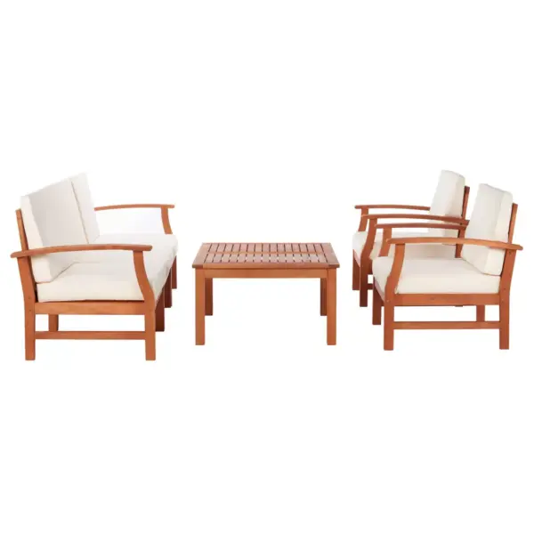 Parcer 4pc Living Set - Natural/Beige - Safavieh