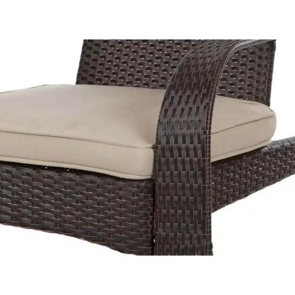 Coconino 3pc Wicker Patio Chat Set - Balkene Home