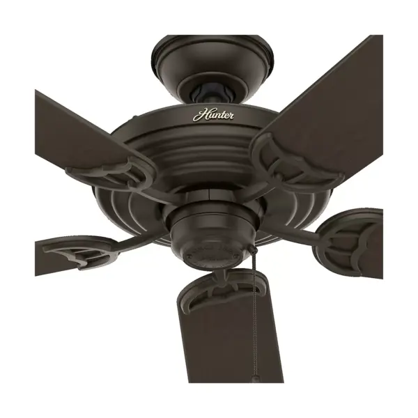 52" Sea Air Wet Rated Ceiling Fan Bronze - Hunter