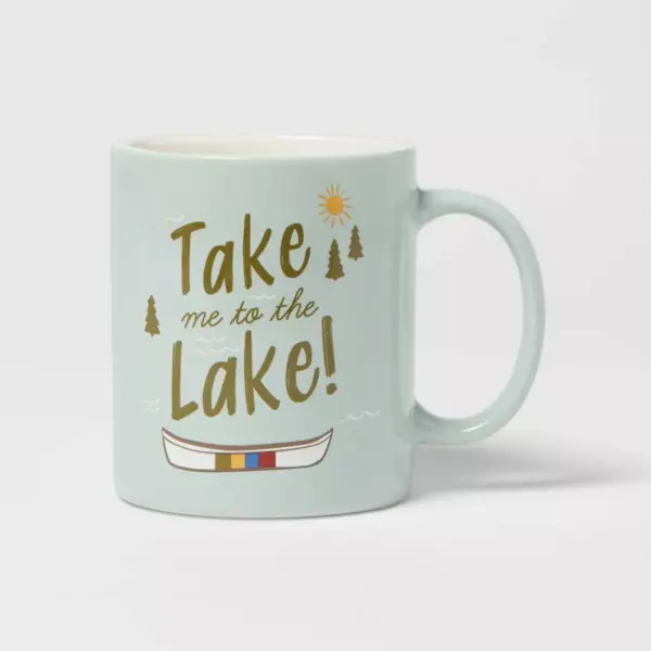 15oz Stoneware Take Me To the Lake Mug - Room Essentials™