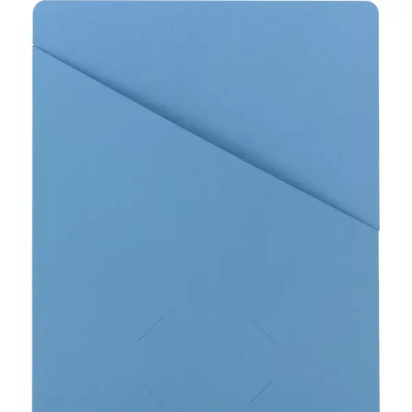 Smead Slash Jacket 11pt 9-3/4"x11-1/2" 25/PK Blue 75431