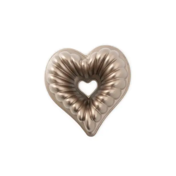 Nordic Ware Cast-Aluminum Elegant Heart Bundt Pan