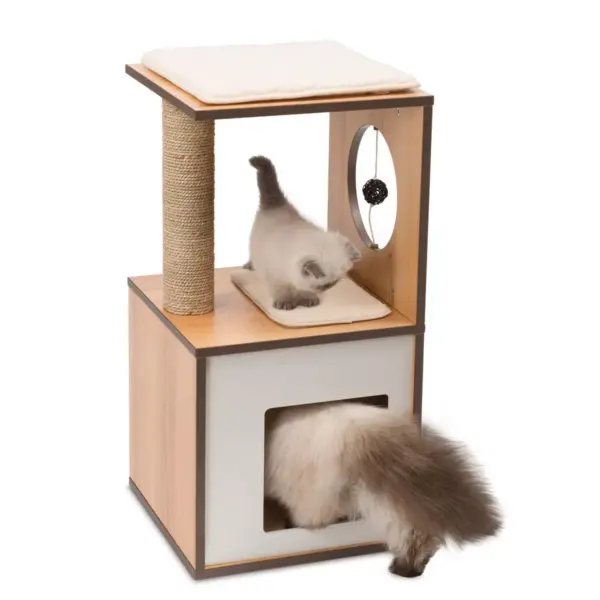 Catit Vesper Cat Scratcher - Walnut - S