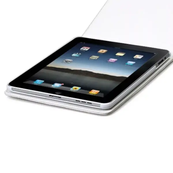 MYBAT For Apple iPad 1 White Leather Case Cover