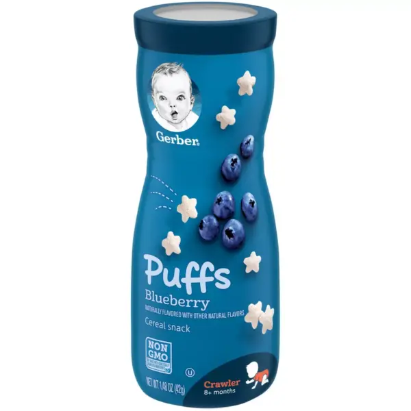 Gerber Puffs Blueberry Non-GMO Cereal Snack - 1.48oz