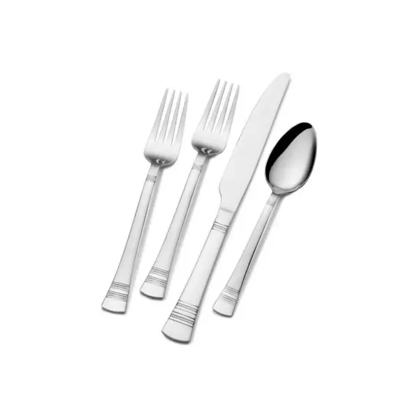 International 34pc Stainless Steel Kensington Silverware Set