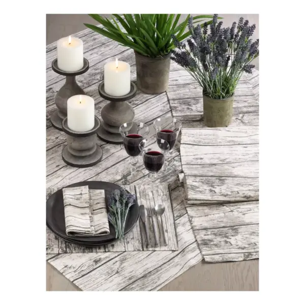 Natural Wood Grain Table Runner - Saro Lifestyle