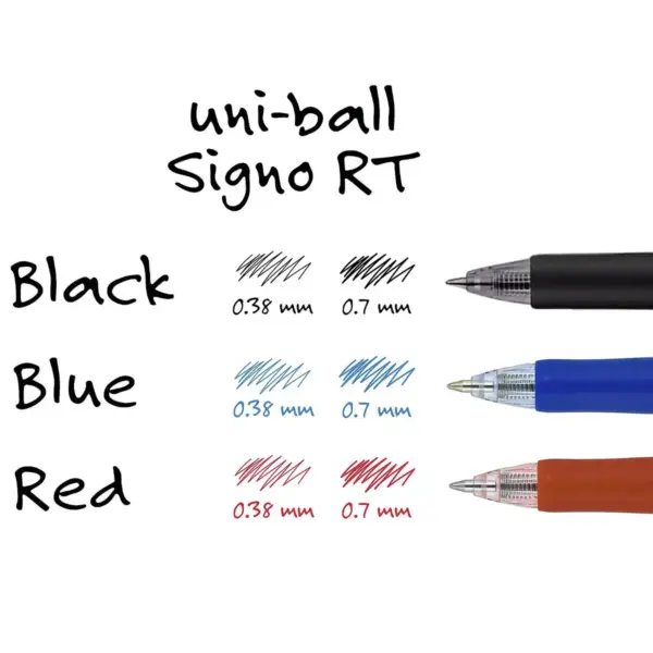 uni-ball Signo Gel RT Retractable Gel Pens Medium Point Red Ink 512775