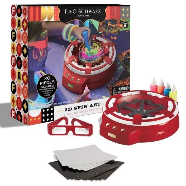 FAO Schwarz 3D Spin Art - 26pc