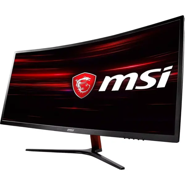 MSI Optix MAG341CQ 34 Inch 4K 3440 x 1440 8ms 100Hz 21:9 FreeSync Widescreen Curved Screen Gaming LED LCD VA Monitor - Black