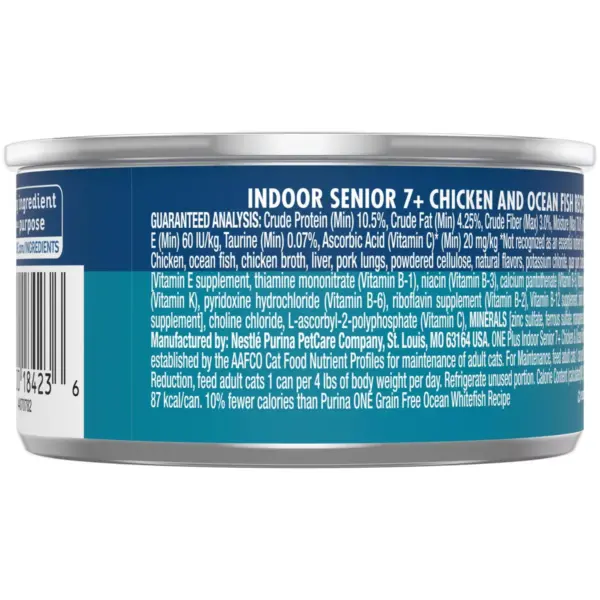 Purina ONE Indoor Advantage Senior 7+ Chicken and Ocean Fish Wet Cat Food - 3oz