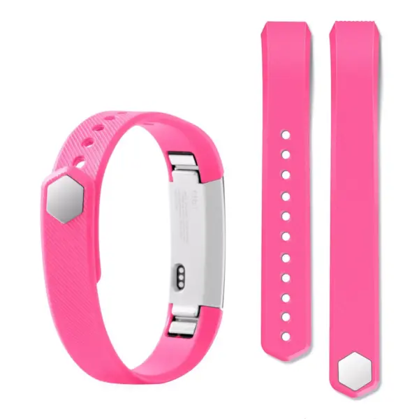 Wristband Band For Fitbit Alta/Alta HR, Hot Pink Size L Large by Zodaca