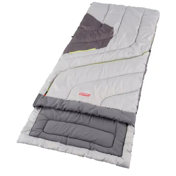 Coleman Adjustable Comfort 50 Degrees Fahrenheit Sleeping Bag - Gray