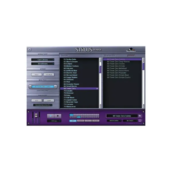 Spectrasonics Stylus RMX Xpanded Realtime Groove Module Virtual Instrument Software