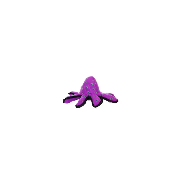 Tuffy Ocean Creature Octopus Dog Toy - Purple - S