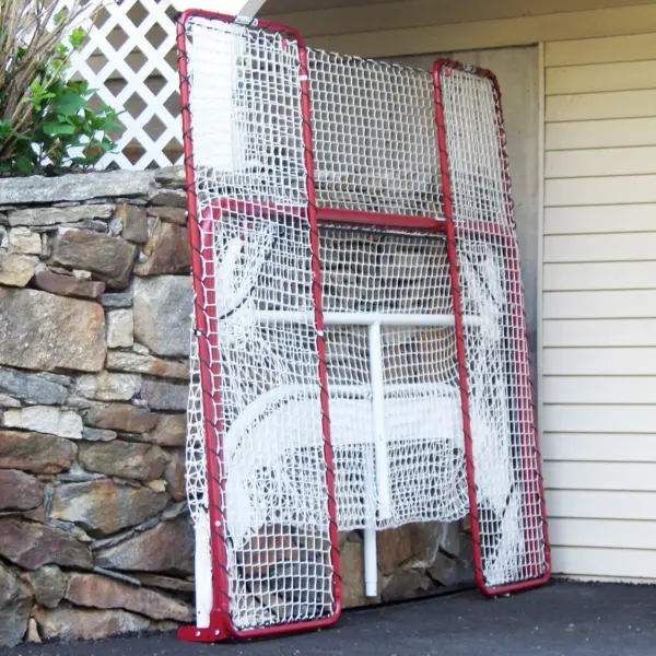 EZ Goal Portable Folding Regulation Size Hockey Training Goal Net with Backstop