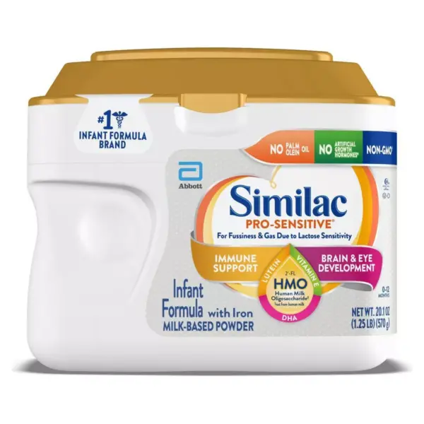 Similac Pro-Sensitive Non-GMO Infant Formula with Iron Powder - 20.1oz